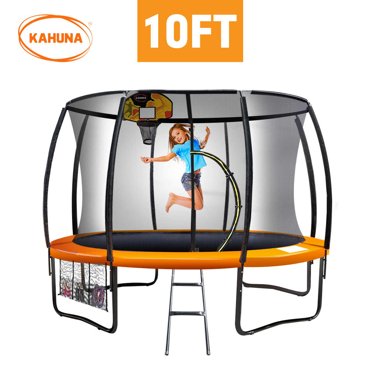 Kahuna Trampoline 10ft with  Basket ball set